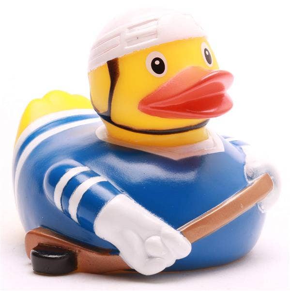 Blue Ice Hockey Duck