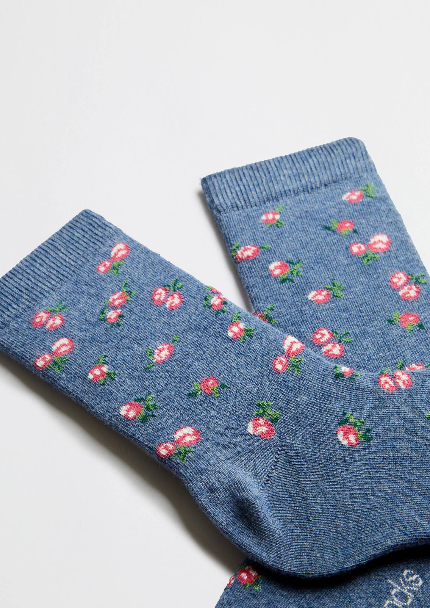 Women's BeLiberty blue 100% organic cotton socks