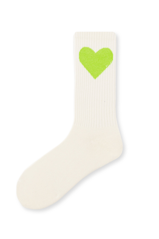Chaussettes Cœur Vert Doux
