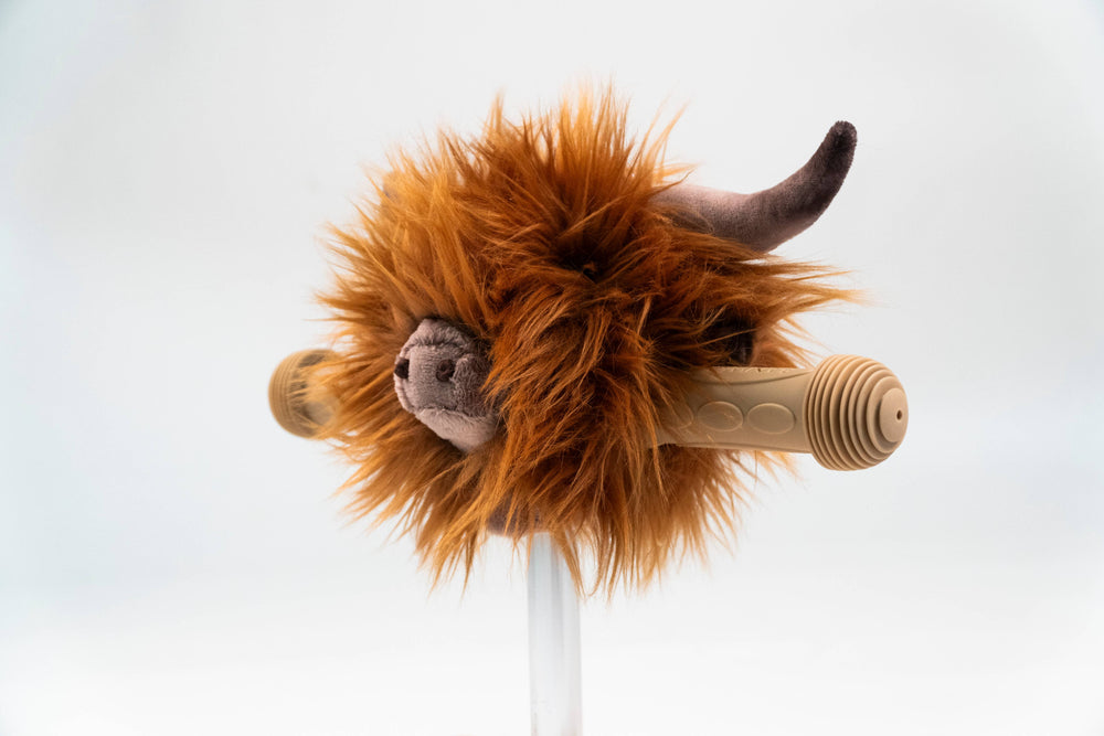 Accessoire Tête de Vache Highland pour Guidon de Vélo ou Trottinette Enfant