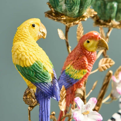 Chandelier zèbre poly/métal, 27 x 9x45 cm