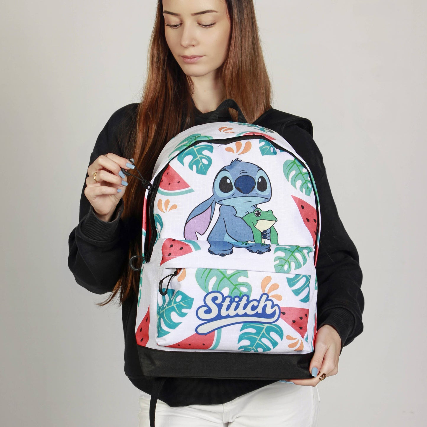 sac a dos lilo stitch stitch avec grenouille karactermania