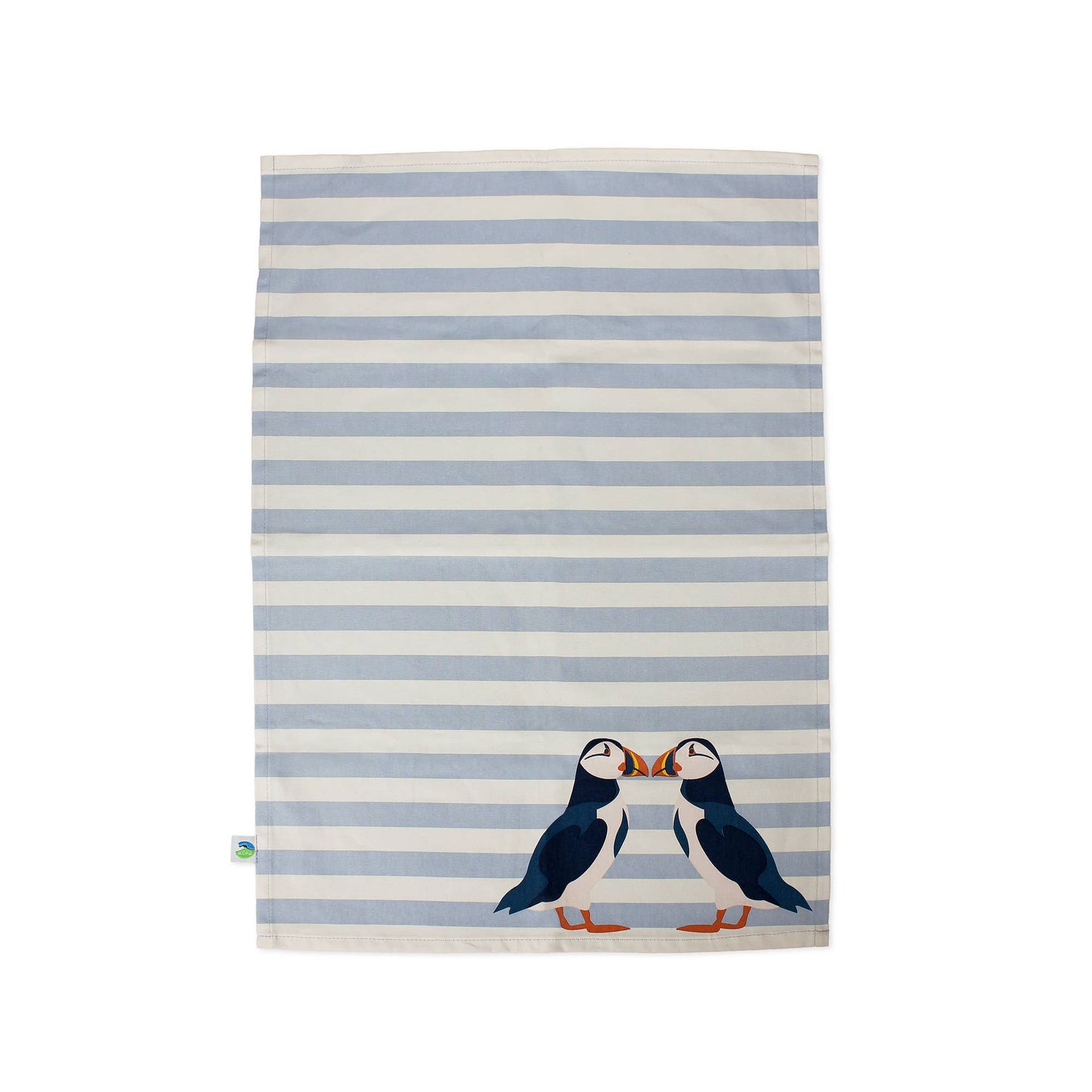 RSPB Blue Puffin Recycled Cotton Tea Towel