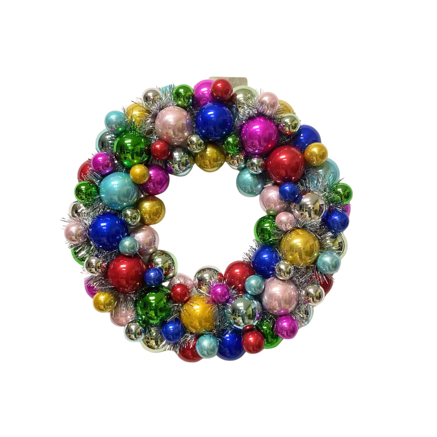 Couronne de Noël - Boules de Noël - Multicolore