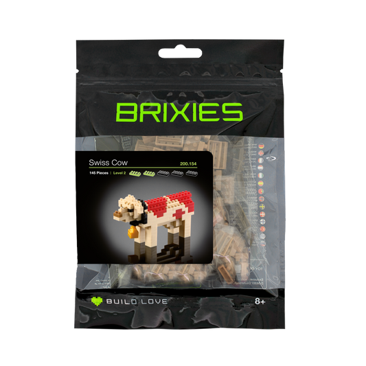 Brixies Swiss cow in bricks