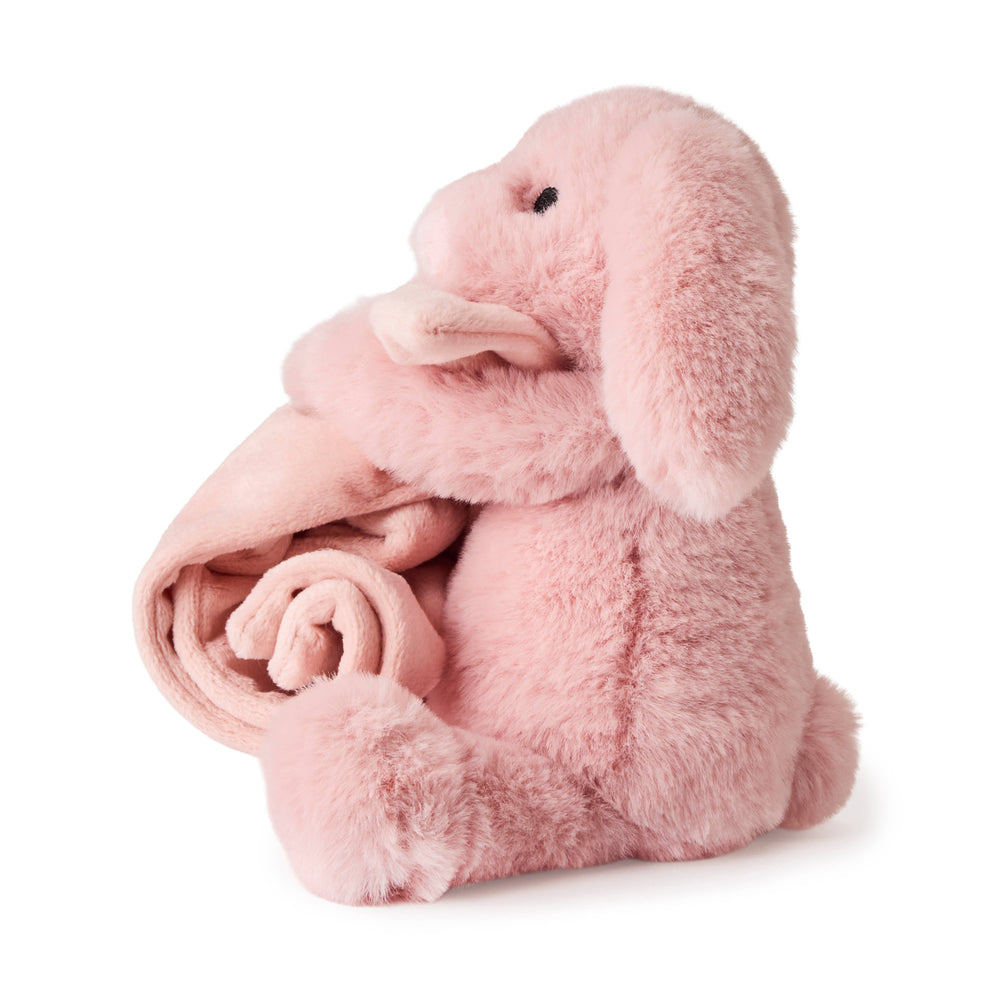 Peluche Lapin Rose avec Doudou – 15 cm