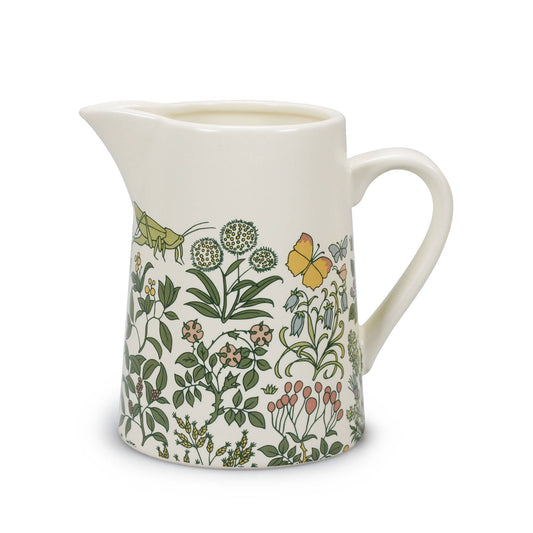 Pichet céramique Voysey Jardin botanique Faune et flore