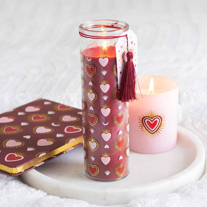 Sacred Hearts Scented Tube Candle - Black Fig