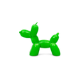 Groene ballon hond kaars