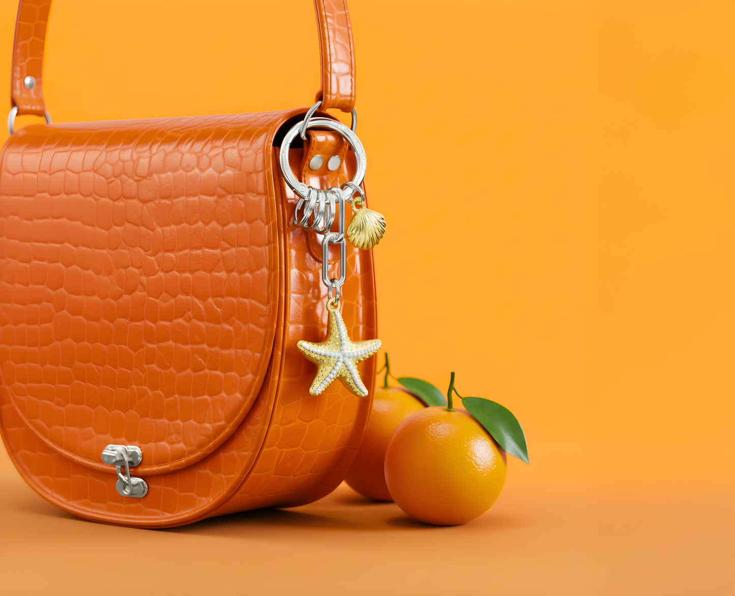 Sleutelhanger met zeesterbedeltje