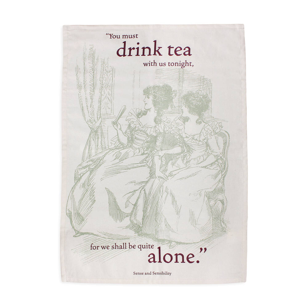 Torchon Jane Austen - en coton recyclé Pulteney Press