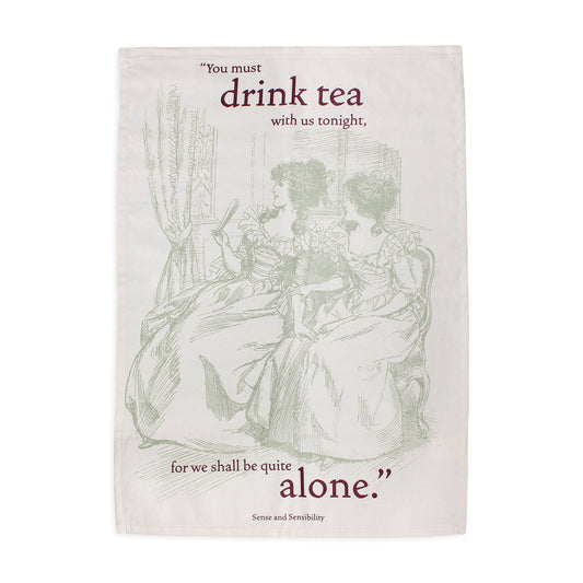 Torchon Jane Austen - en coton recyclé Pulteney Press