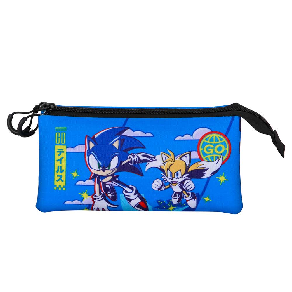Trousse Triple Sonic the Hedgehog « Go »