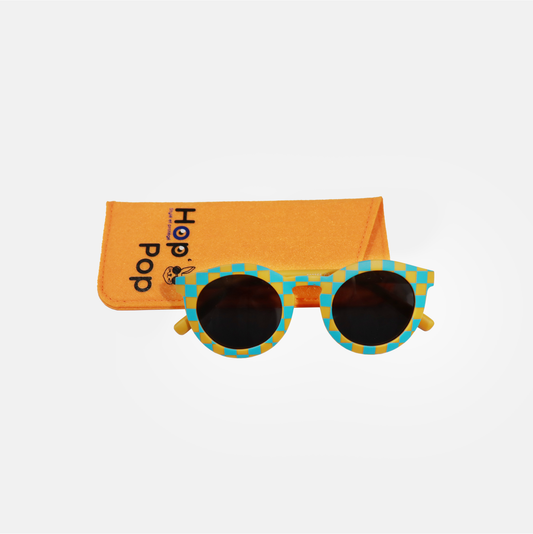 Children's Sunglasses - CAT 3 - Matchy Vichy Blue