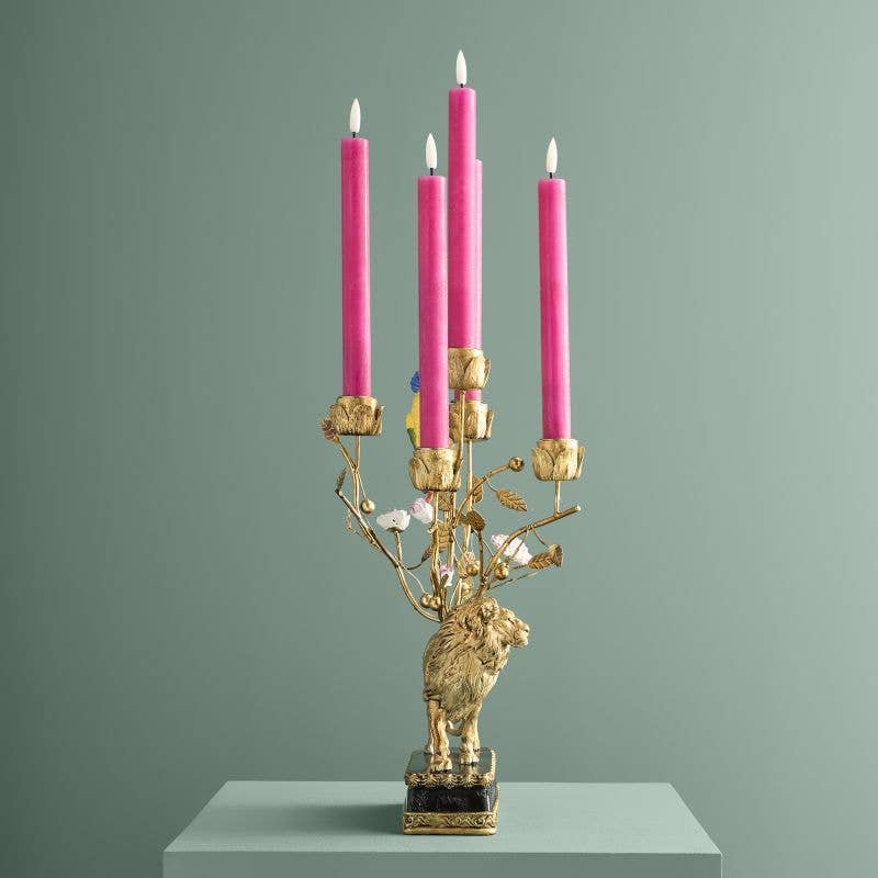 Lion Chandelier, Poly/Metal, 20 x 15 x 37 cm