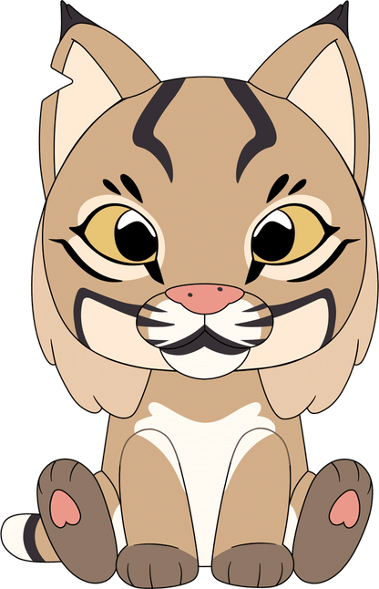 Meemie the Bobcat Plush (9in)