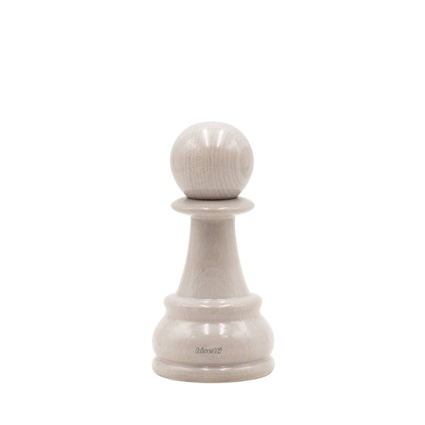 Moulin à épices «Chess» Pion en hêtre laqué blanc brillant