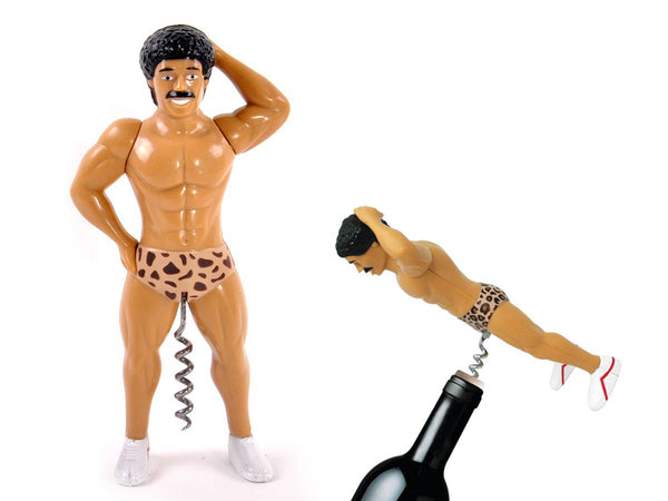 Mustachioed man bottle opener