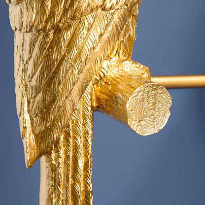 Percy Parrot Wall Sconce, Gold/Turquoise