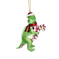 Boule de Noël T-Rex avec Canne à Sucre