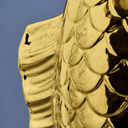 Gouden Blubb Vis Sculptuur/Vaas