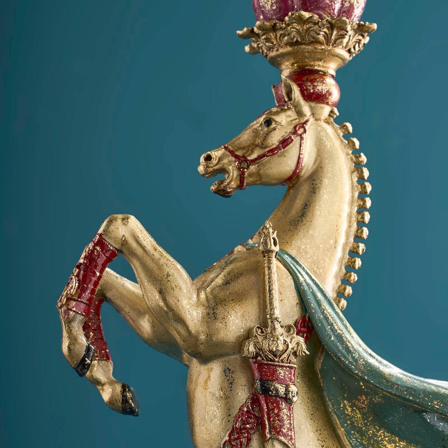 Circus Horse Chandelier, Gold, 17.5 x 9.5 x 36.5 cm