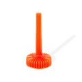Oranje decoratieve kaars S2 hoog