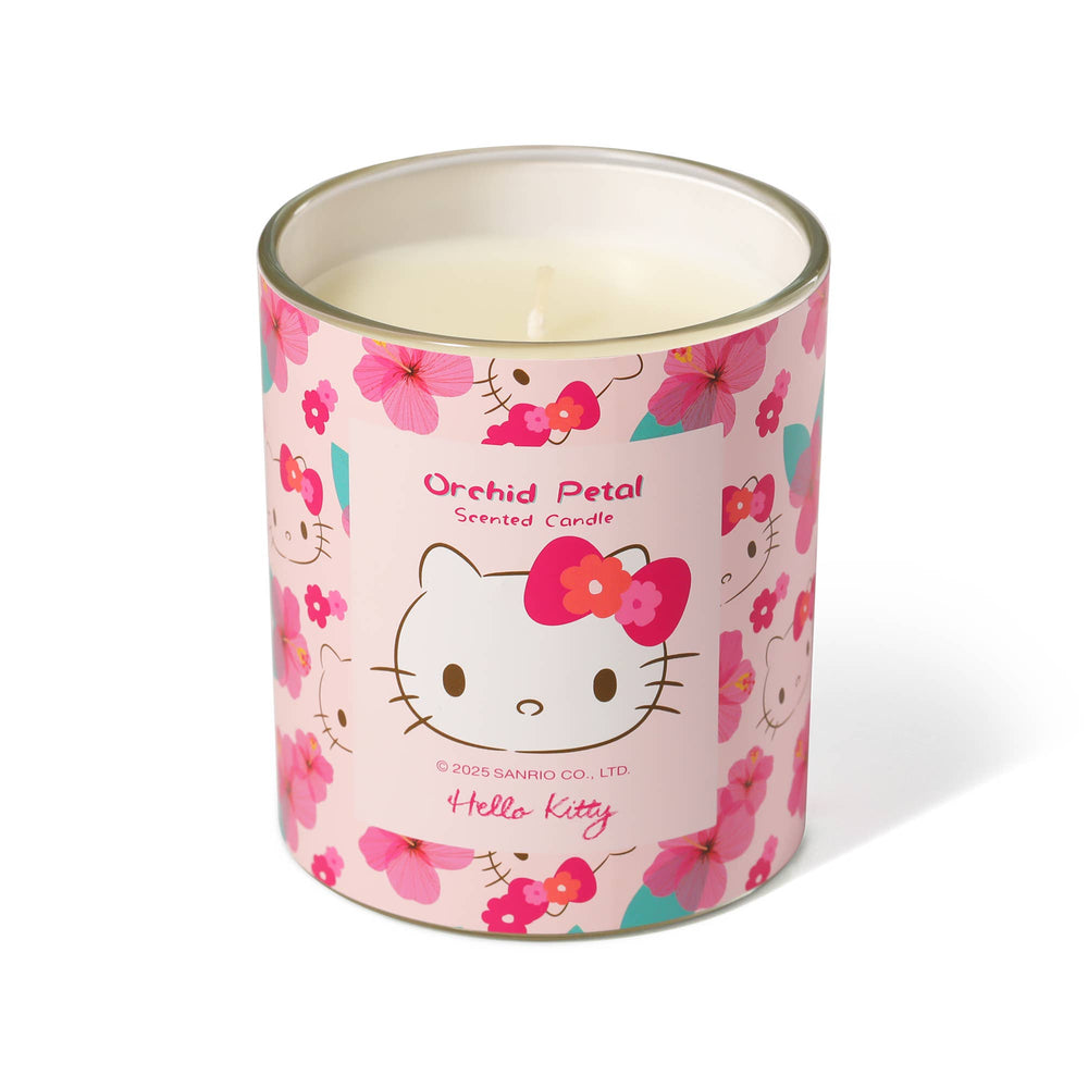 Pink Candle with Original Hello Kitty Print, Orchid Petal Scent
