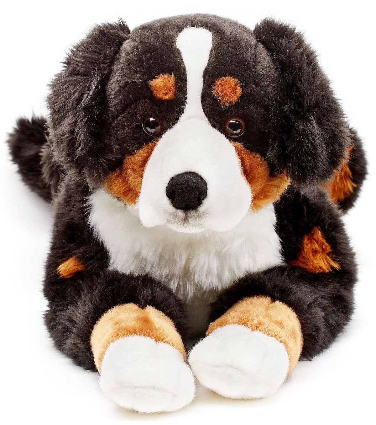 Bernese Mountain Dog lying plush toy