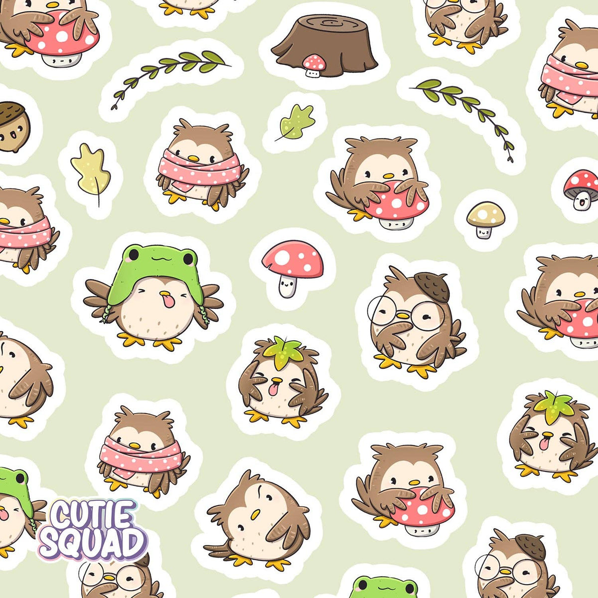 Owlbert Autumn Sticker Sheets