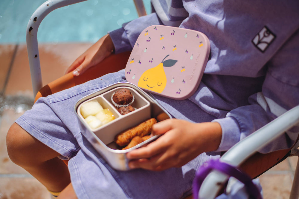 Origami roestvrijstalen lunchbox met vakjes voor kinderen