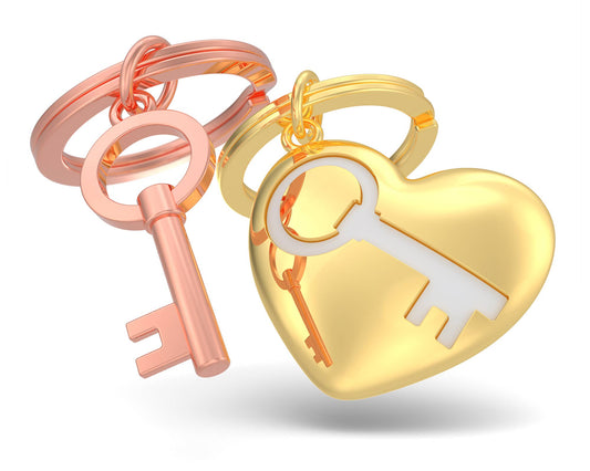 Key to my heart keychain