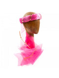 Roze fluwelen prinsessenhoofdband