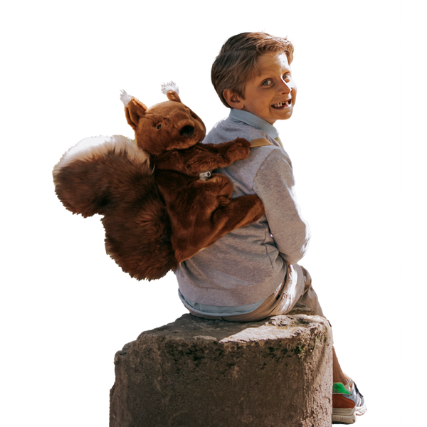 Sac à dos peluche enfant écureuil - Wild & Soft