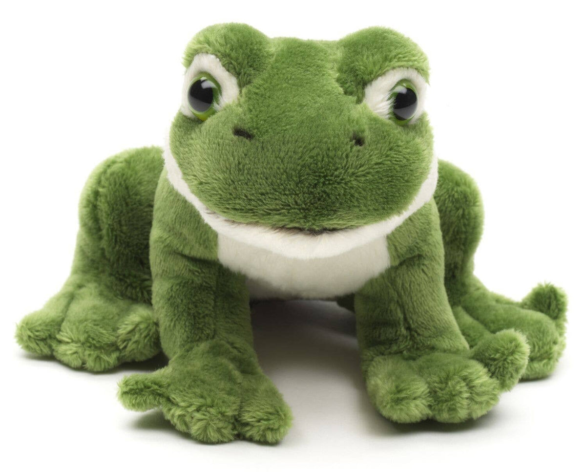 Green frog plush toy
