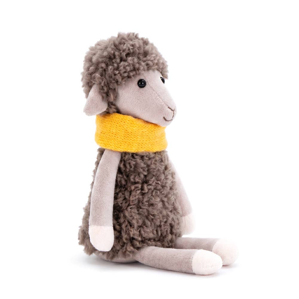 Bibi la brebis avec un bonnet jaune de 16 cm