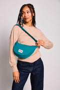 Andrea Peacock Blue Belt Bag
