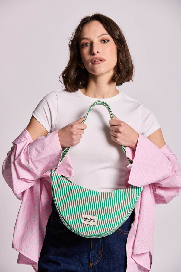 Sac Banane Andrea Rayures vert