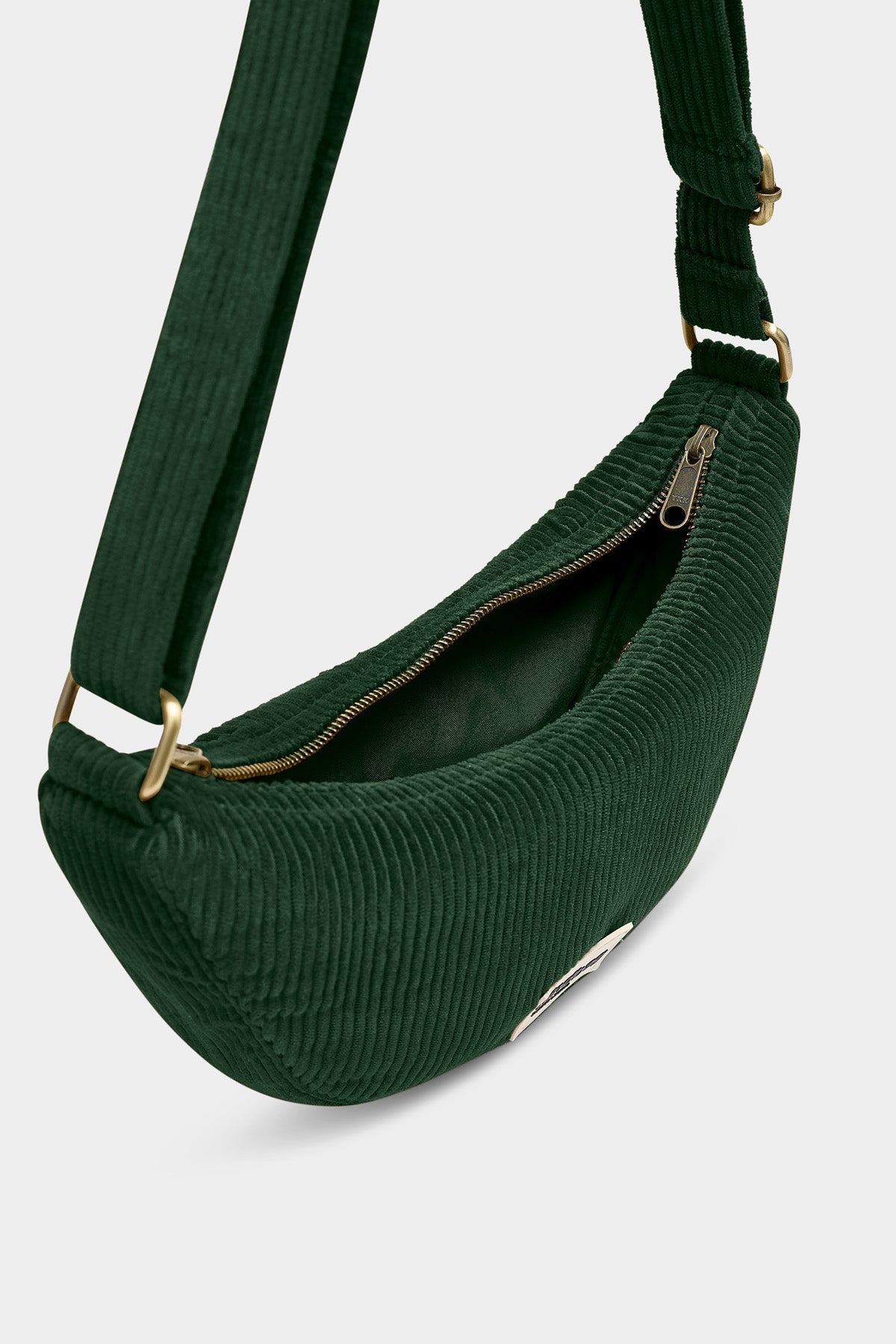 Sac banane Andrea Velours Sapin
