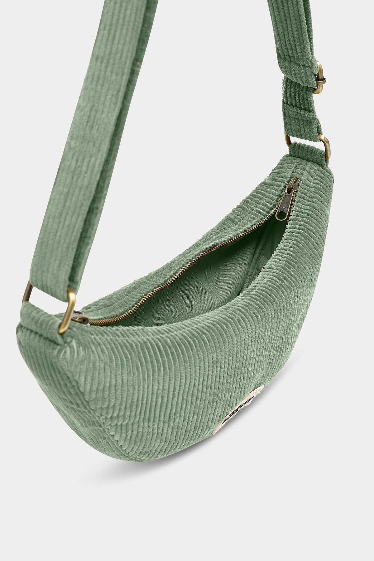 Andrea Water Green Velvet Fanny Pack