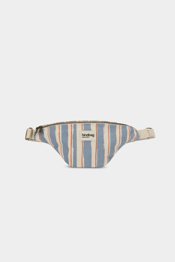 Sac banane Olivia Rayures orange et bleu