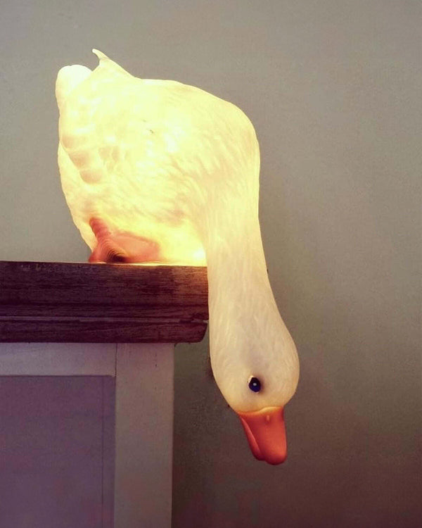 Duck Looking Down Lamp
