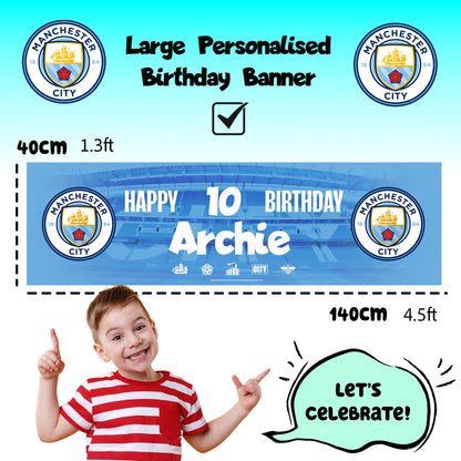 Manchester City Birthday Banner