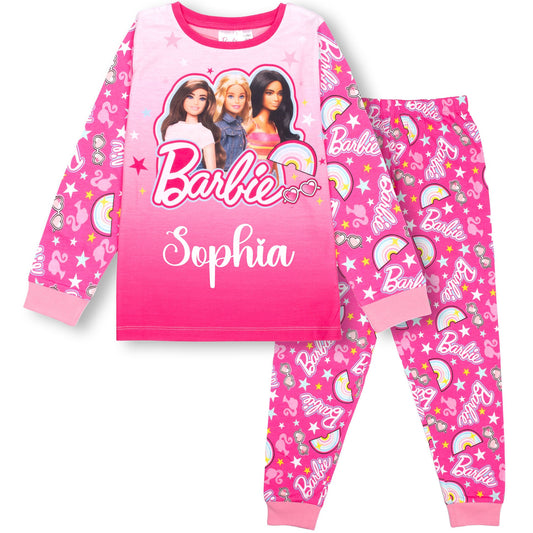 Barbie Personalised Pyjamas - Pink