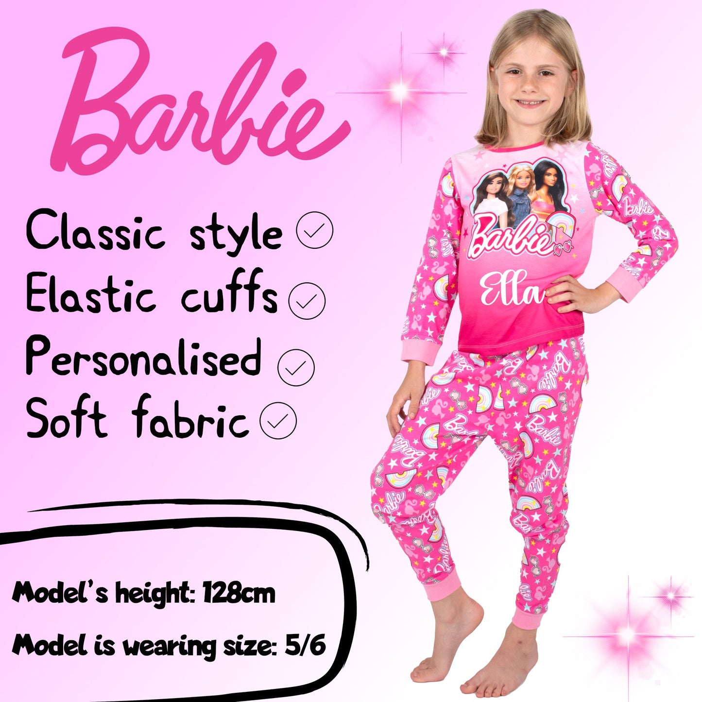 Barbie Pyjama-rose