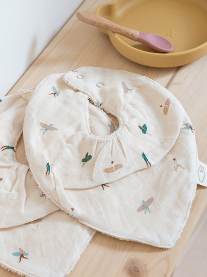 Lot de 2 bavoirs bandana - MAEL