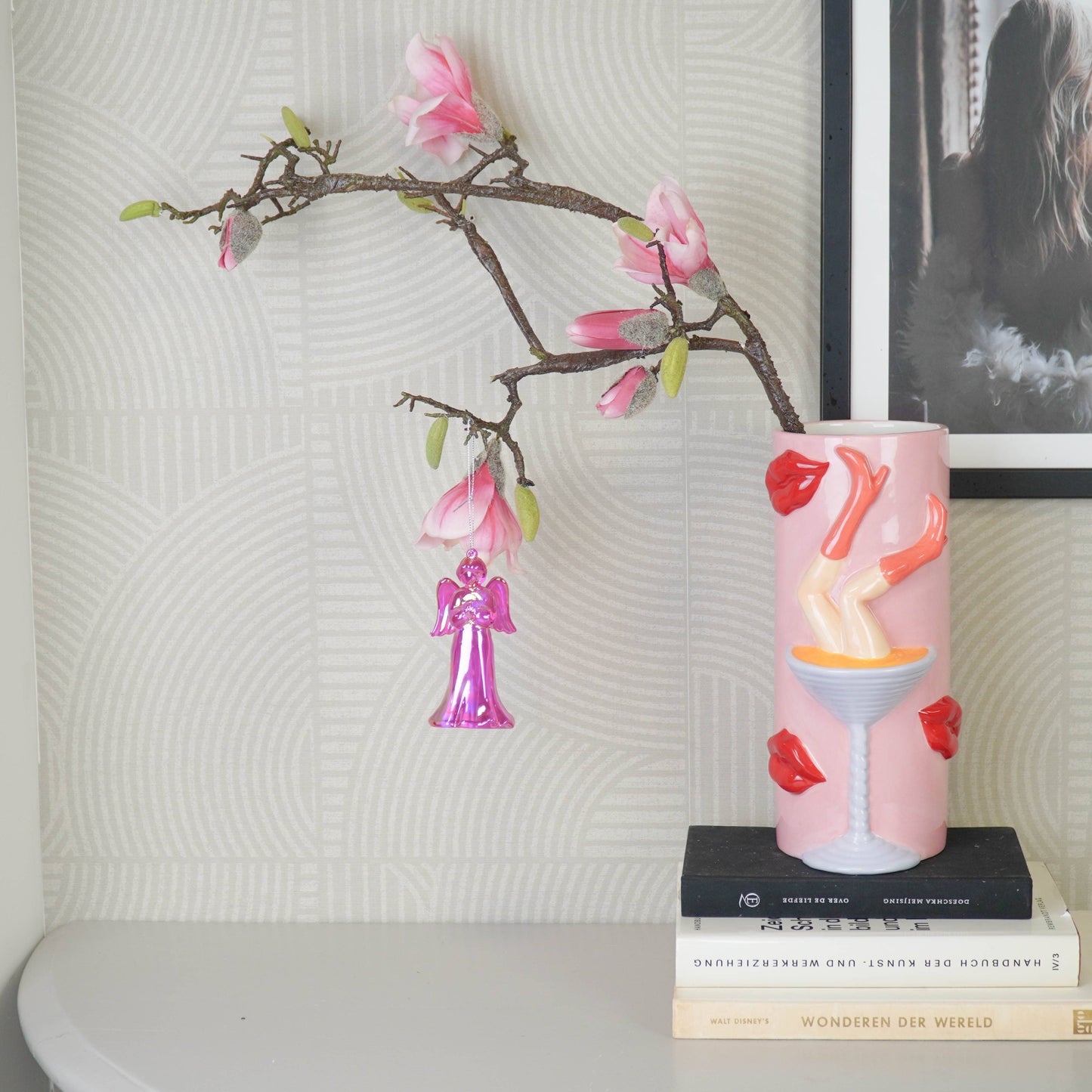 Décoration à suspendre Ange - Rose