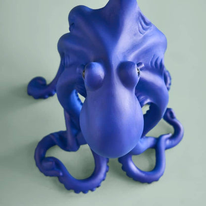 Baby Otto de Octopus Tafellamp, Blauwe Hars, 15,5 x 13,5 cm