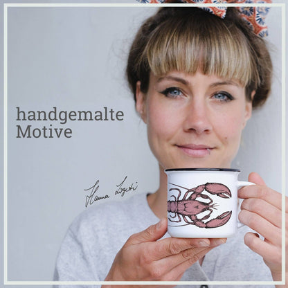 Keramische mok met kreeft