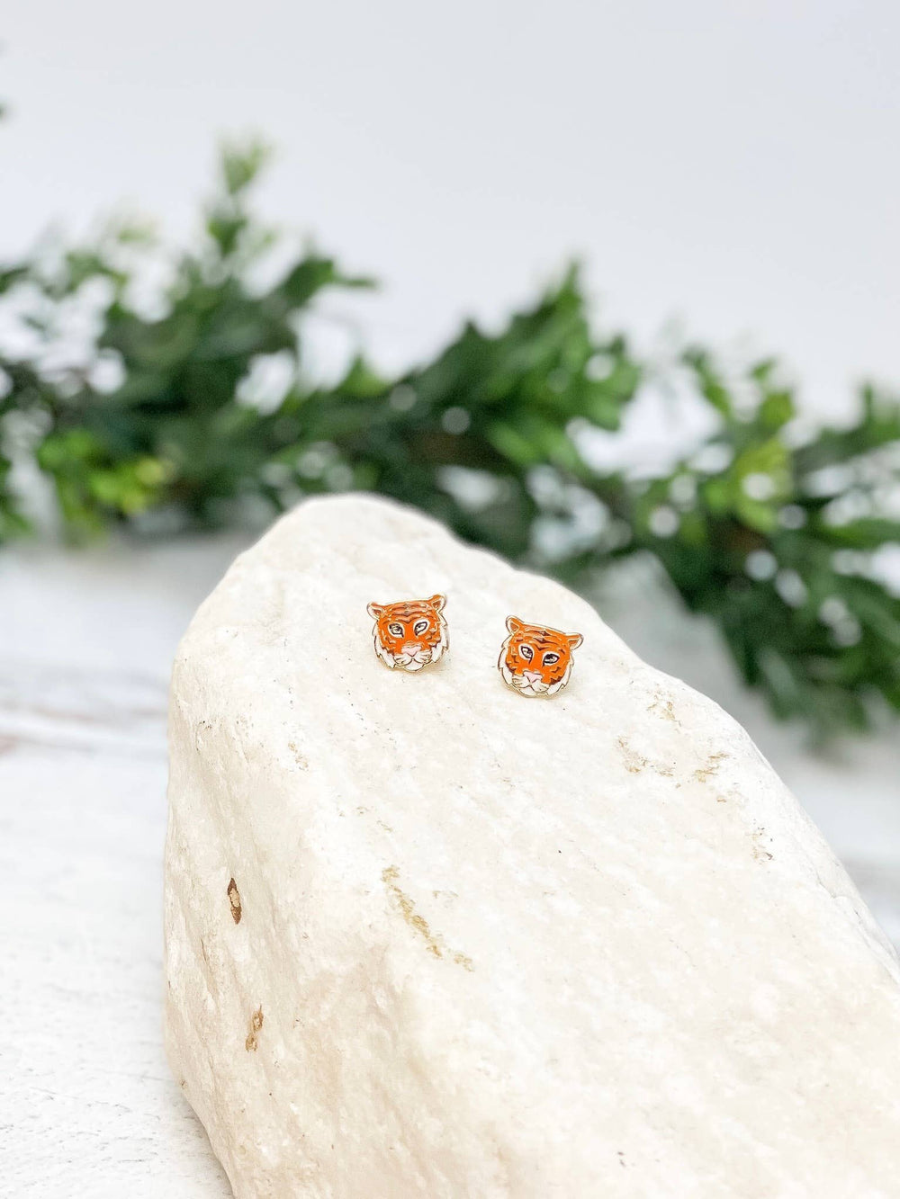 Boucles d'Oreilles Tête de Tigre